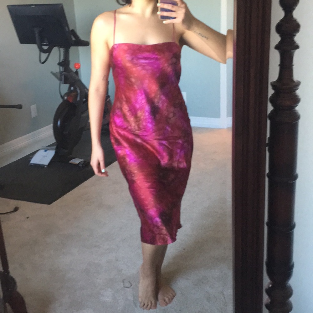 Psychedelic Hot Pink Cocktail Dress